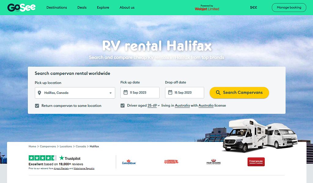 9 Best Campervan & RV Rentals in Halifax (Nova Scotia)